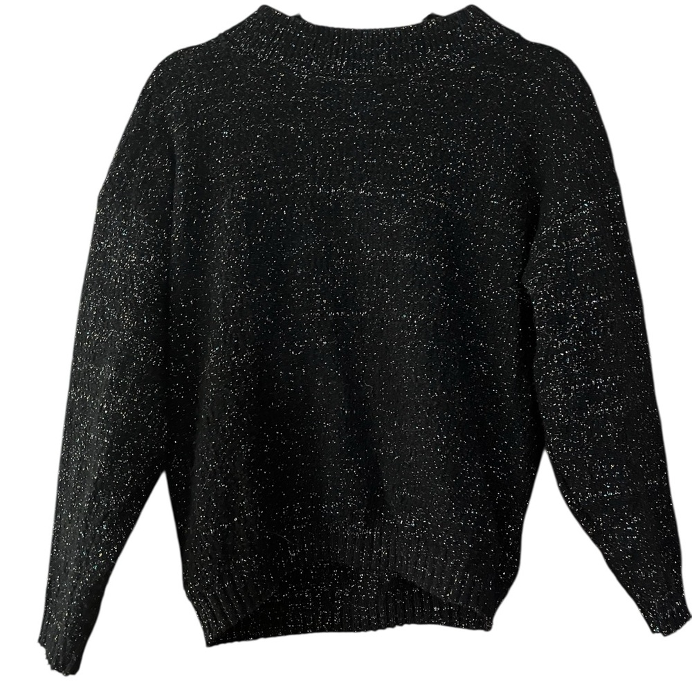 Vintage USA Made Black Sparkle Sweater
